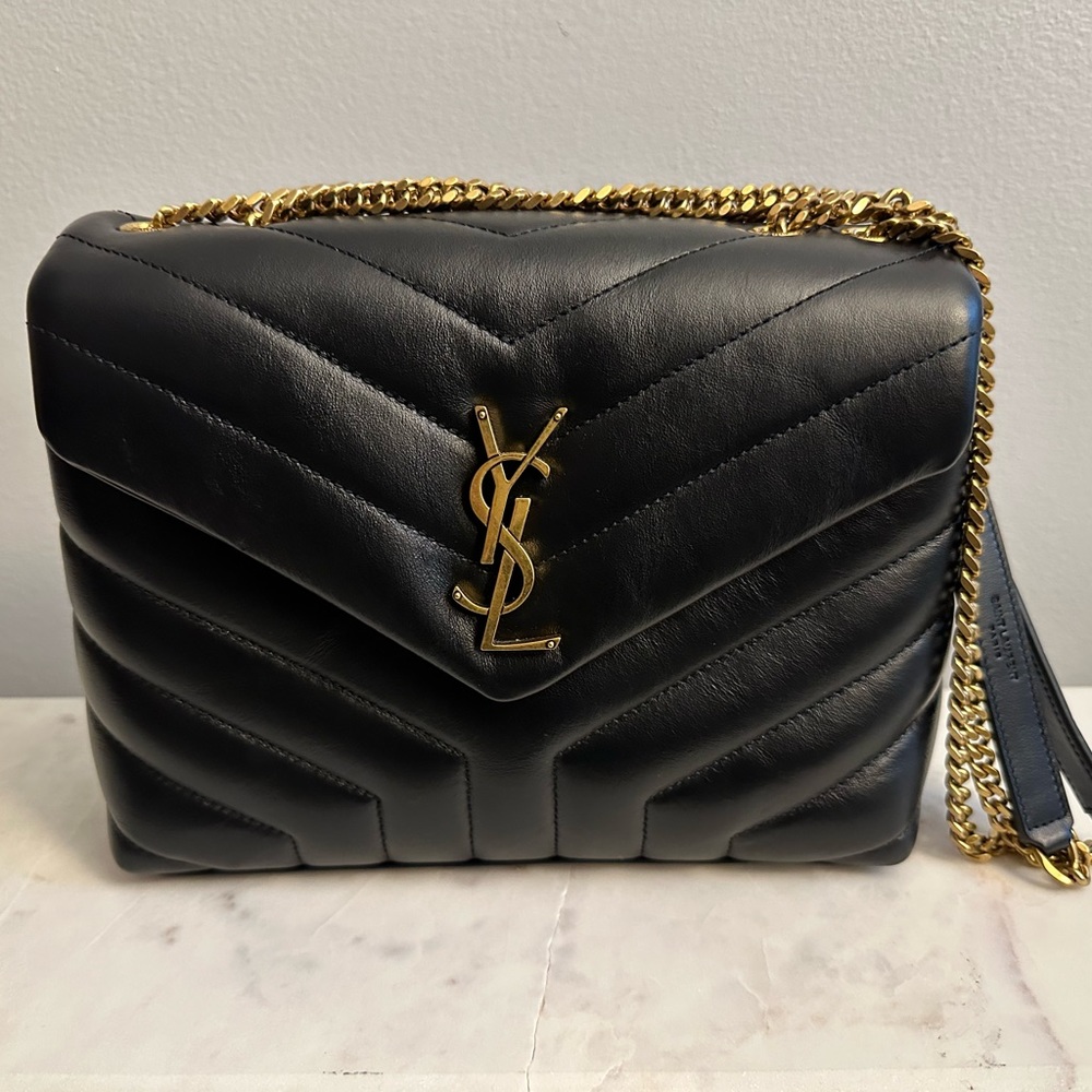 YSL LouLou Small quilted leather
